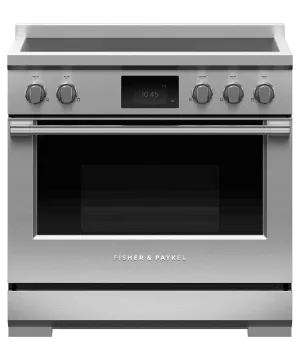 Fisher & Paykel RIV3365 Induction Range, 36", 5 Zones With Smartzone, Self-Cleaning
