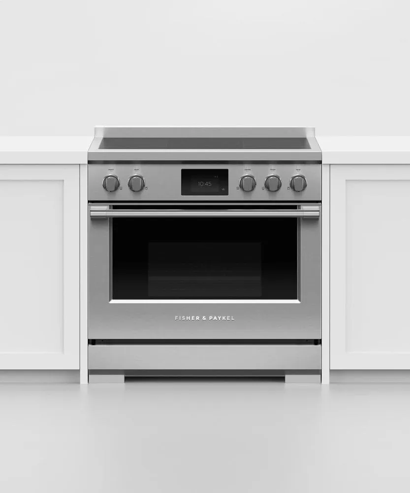 Fisher & Paykel RIV3365 Induction Range, 36", 5 Zones With Smartzone, Self-Cleaning