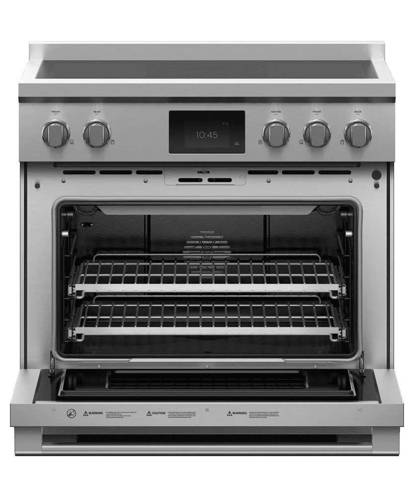Fisher & Paykel RIV3365 Induction Range, 36", 5 Zones With Smartzone, Self-Cleaning