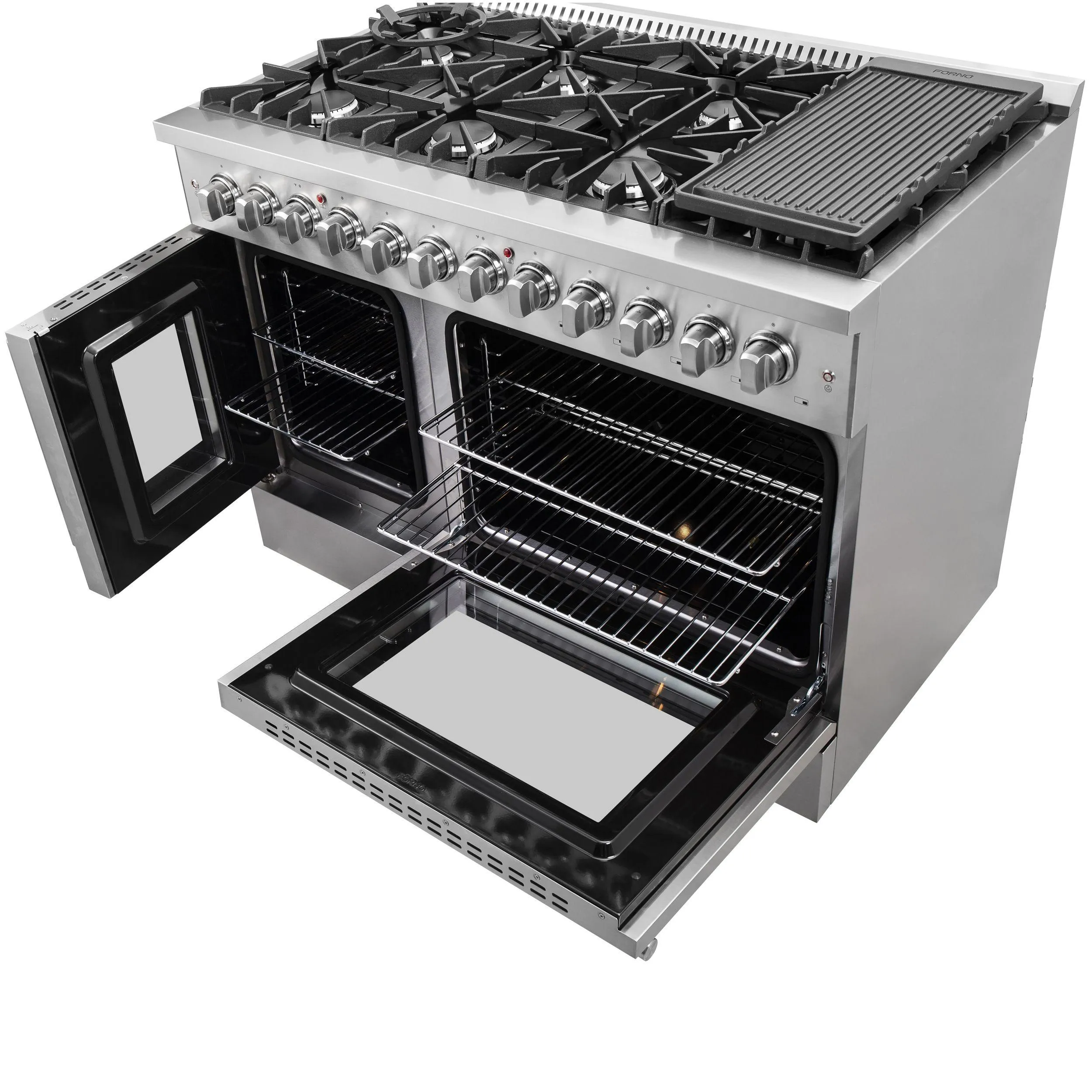 Forno FFSGS635648 Forno Galiano 48" Freestanding French Door Dual Fuel Range