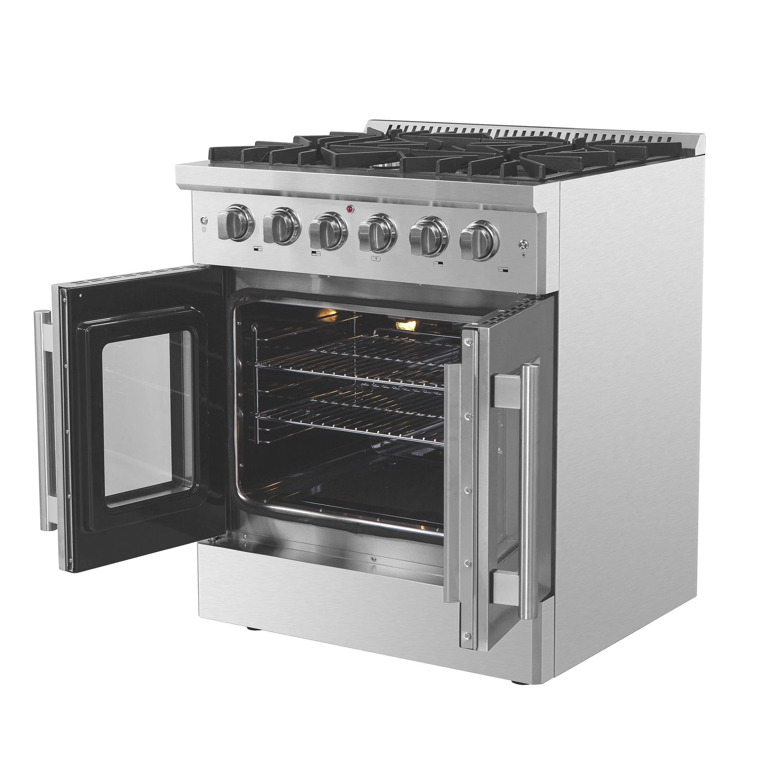 Forno FFSGS644430 Forno Galiano 30" Freestanding French Door Gas Range