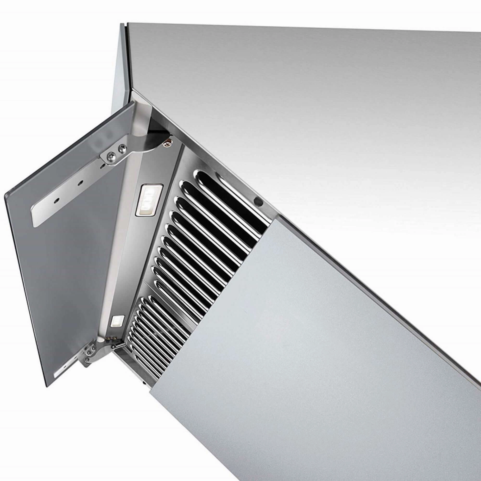 Fotile Slant Vent Series 30 in. 850 CFM Wall Mount Range Hood with Push Buttons and Color Options (JQG7522)