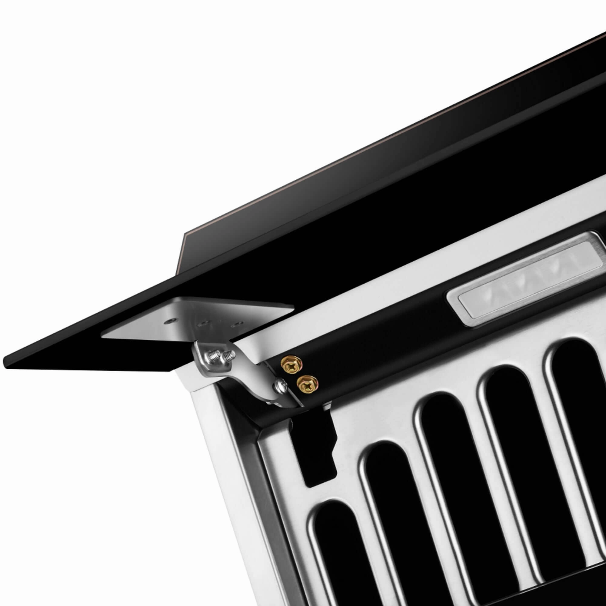 Fotile Slant Vent Series 30 in. 850 CFM Wall Mount Range Hood with Push Buttons and Color Options (JQG7522)