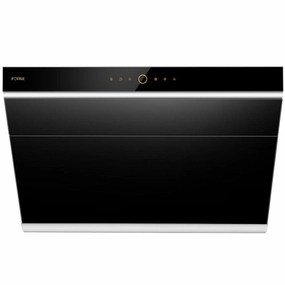 Fotile Slant Vent Series 36 in. 1000 CFM Wall Mount Range Hood with Motion and Touch Activation in Onyx Black (JQG9006)