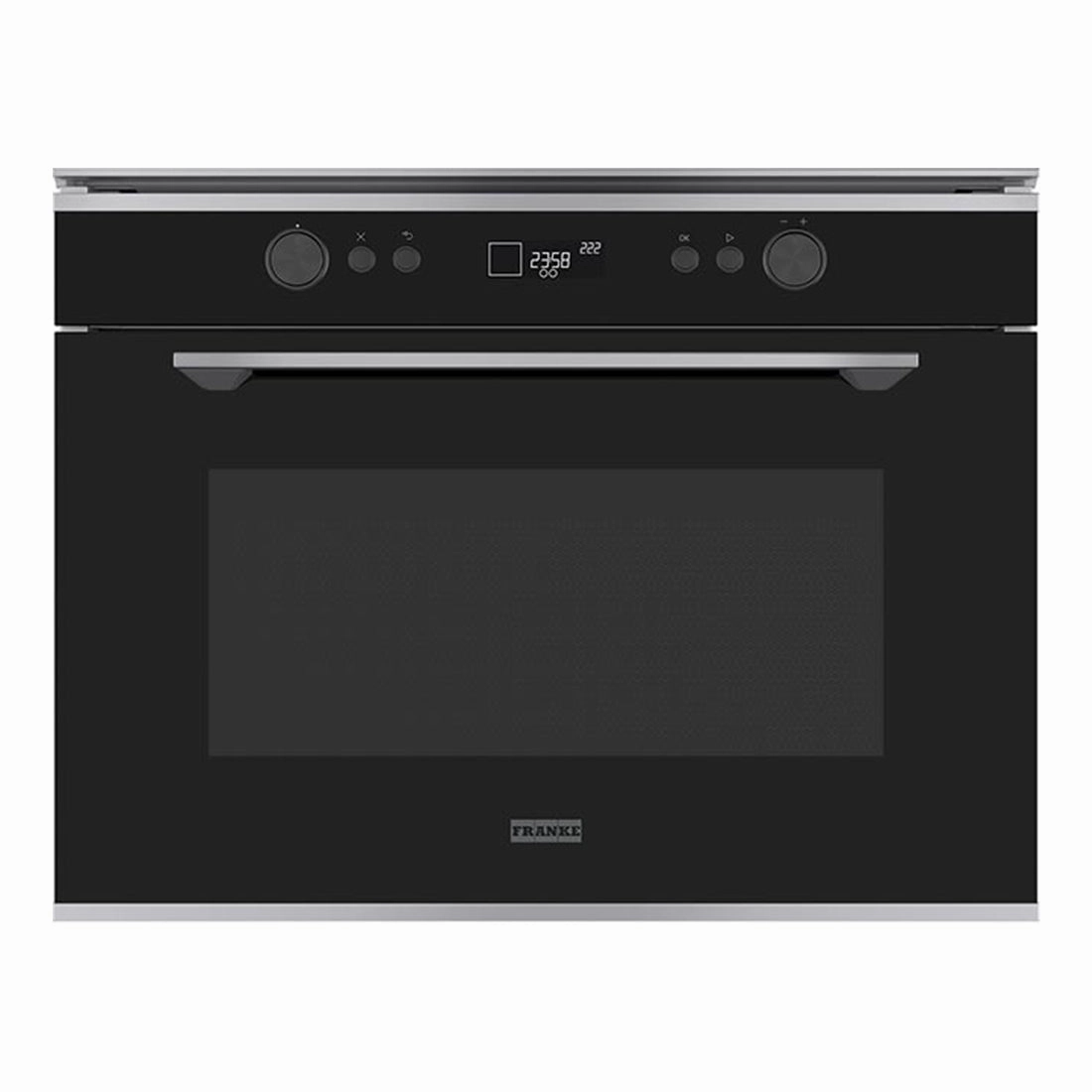 Franke Mythos 45cm Microwave Combi Oven Black Glass with Stainless Trim