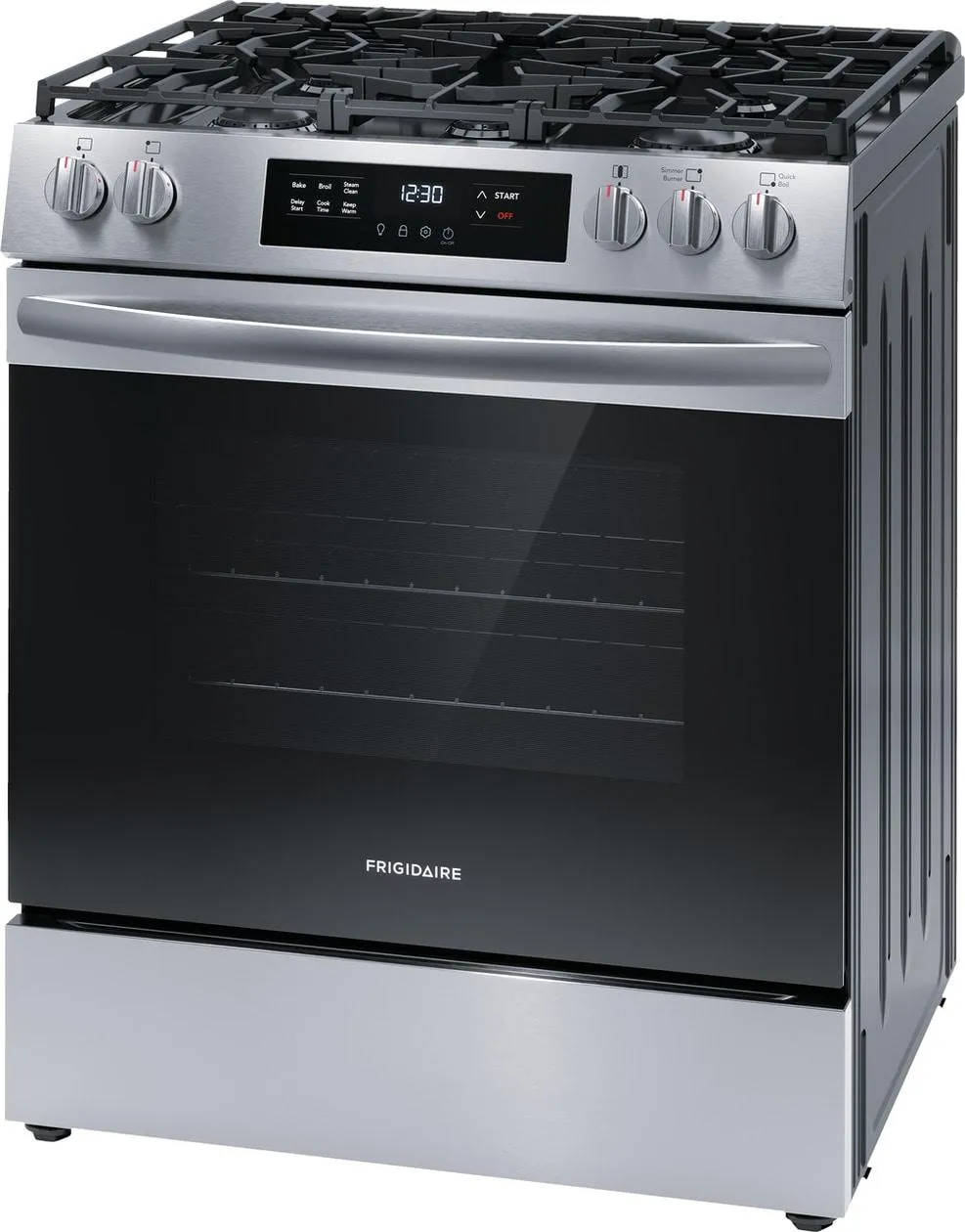 Frigidaire FCFG3062AS Frigidaire 30" Front Control Gas Range With Quick Boil