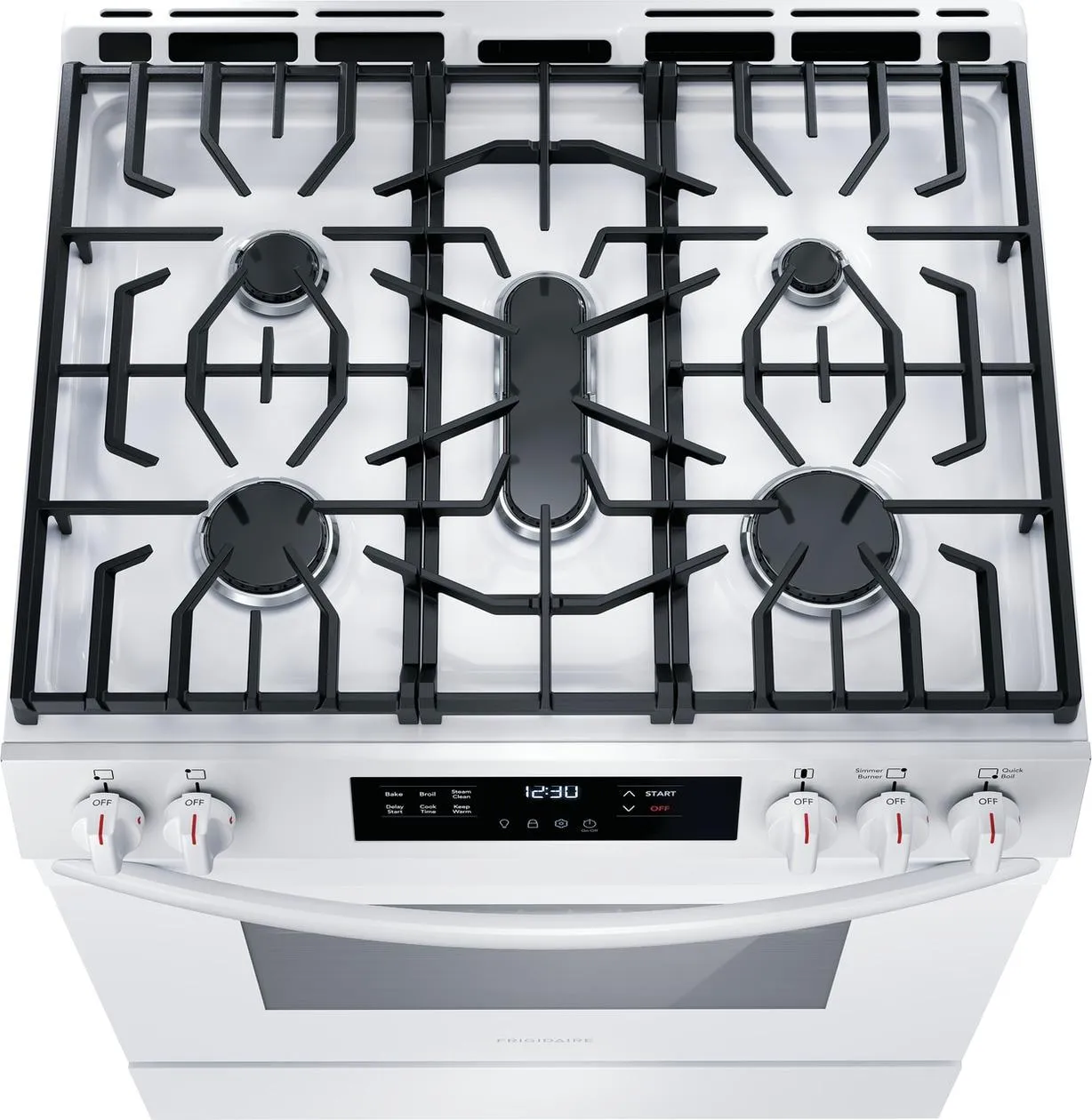 Frigidaire FCFG3062AW Frigidaire 30" Front Control Gas Range With Quick Boil