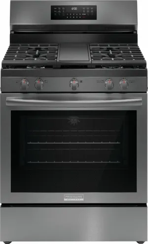 Frigidaire GCRG3060BD Frigidaire Gallery 30" Rear Control Gas Range With Total Convection