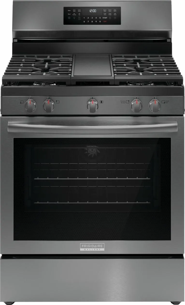 Frigidaire GCRG3060BD Frigidaire Gallery 30" Rear Control Gas Range With Total Convection