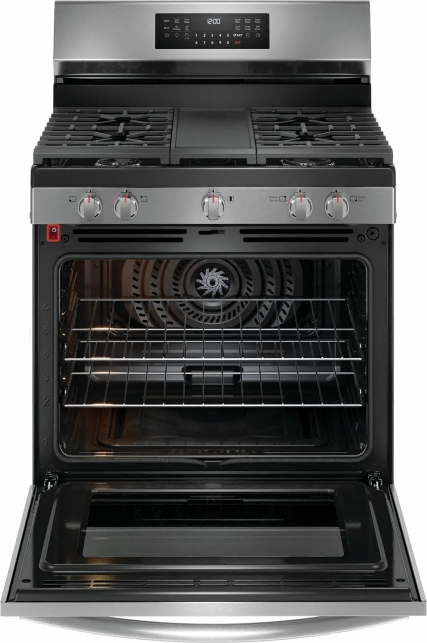 Frigidaire GCRG3060BD Frigidaire Gallery 30" Rear Control Gas Range With Total Convection