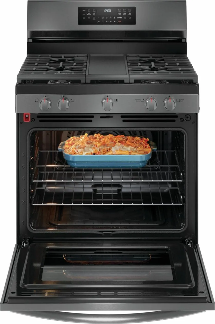 Frigidaire GCRG3060BD Frigidaire Gallery 30" Rear Control Gas Range With Total Convection