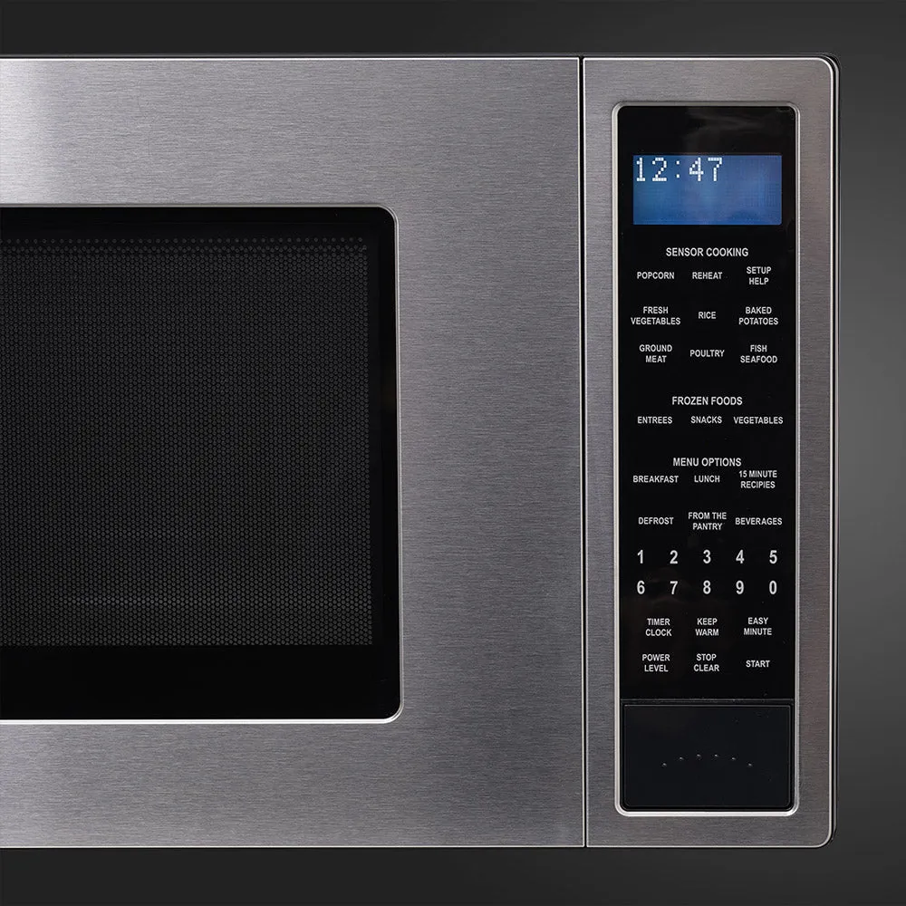 Fulgor Milano 24 in. 400 Series Counter-top Microwave in Stainless Steel (F4MWO24S1)