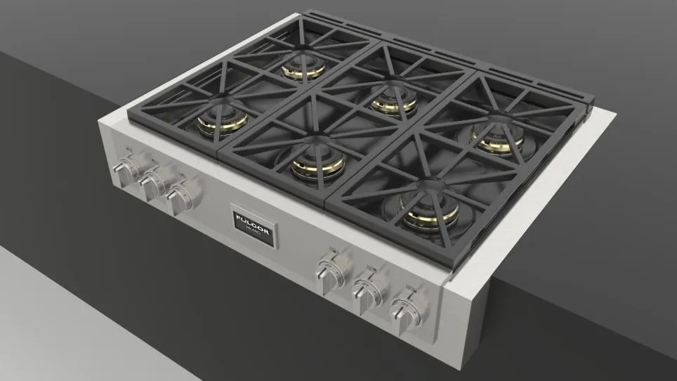 Fulgor Milano F6GRT366S1 36" Pro Gas Range Top