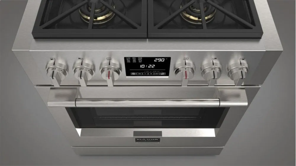 Fulgor Milano F6PDF304S1 30" Dual Fuel Pro Range
