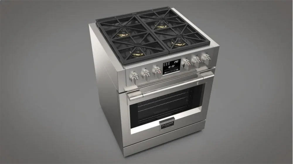 Fulgor Milano F6PDF304S1 30" Dual Fuel Pro Range