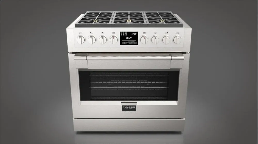 Fulgor Milano F6PDF366S1 36" Dual Fuel Pro Range
