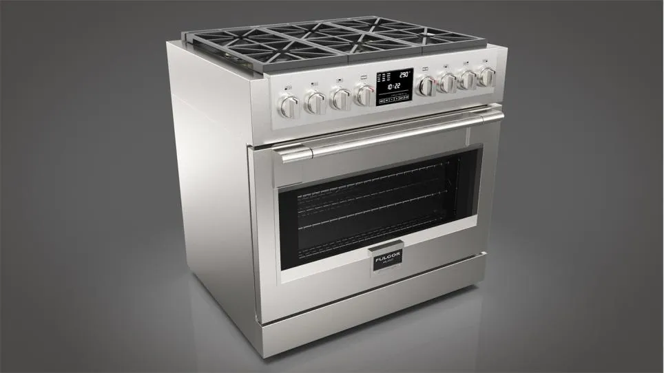 Fulgor Milano F6PDF366S1 36" Dual Fuel Pro Range