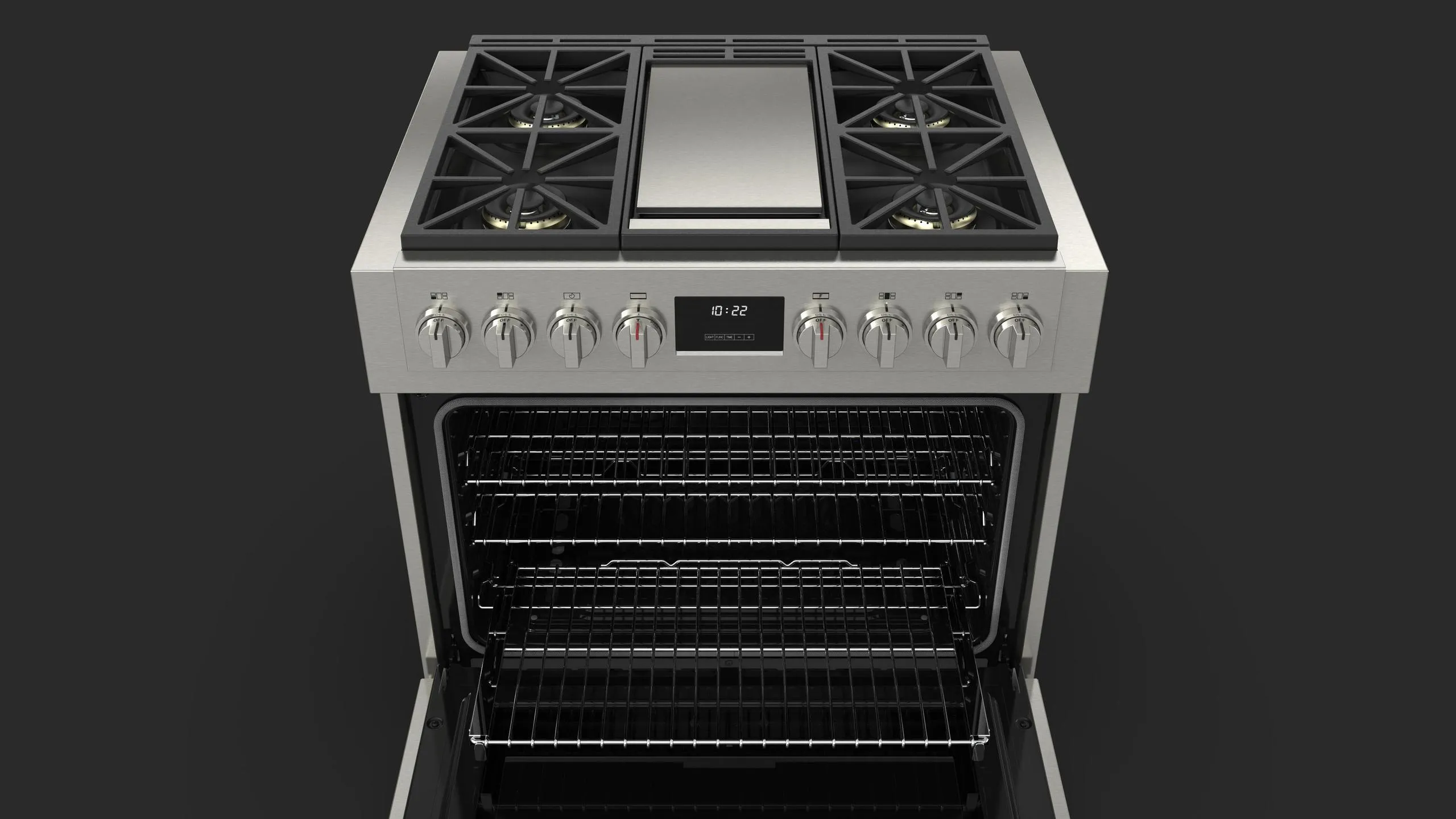 Fulgor Milano F6PGR364GS2 Sofia 36 Pro All Gas Range With Griddle