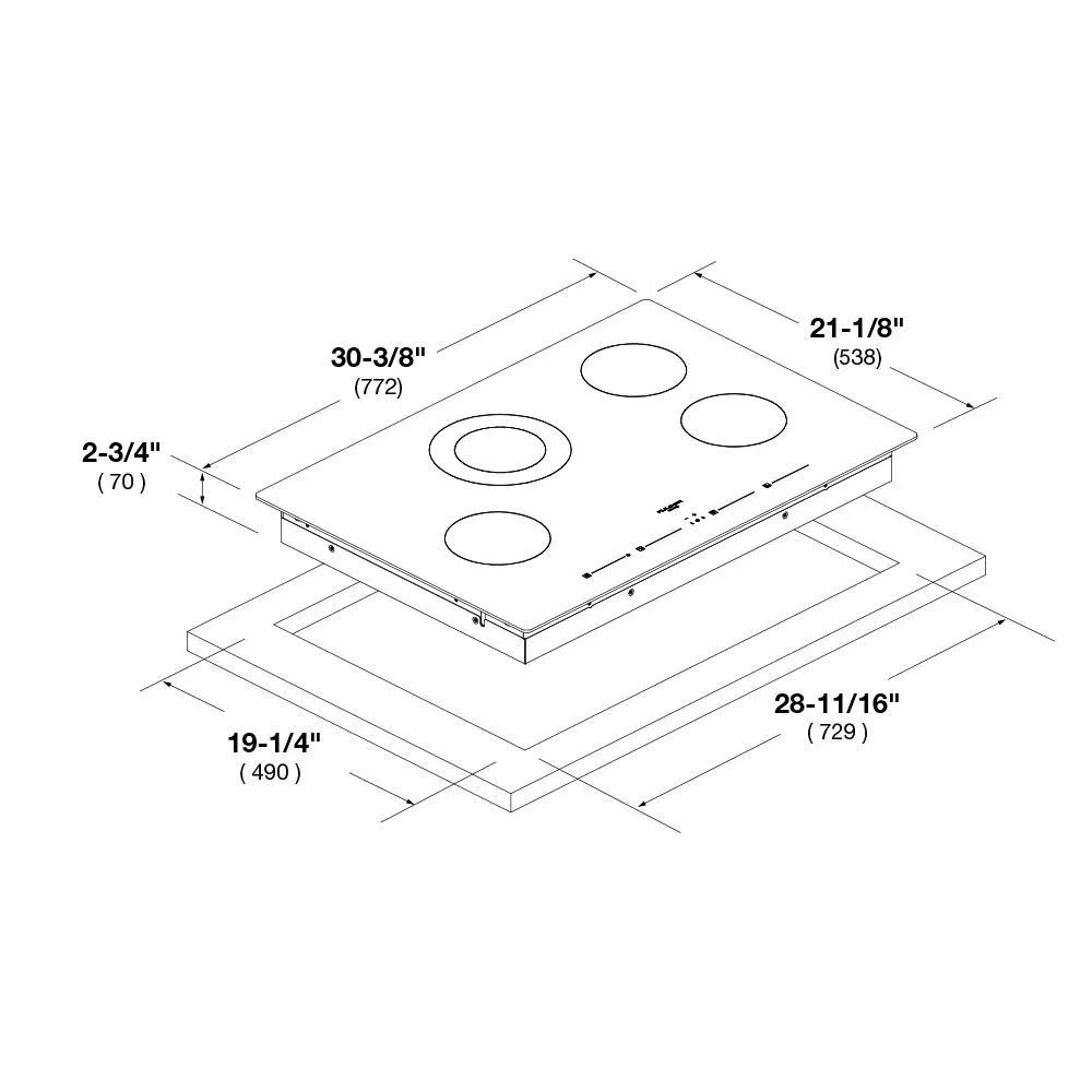 Fulgor Milano F7RT30S1 30" Glass-Ceramic Cooktop