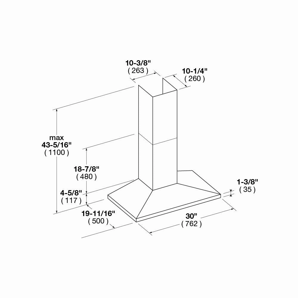 Fulgor Milano 30 in. 600 CFM Wall Mount Range Hood in Stainless Steel (F4CW30S1)