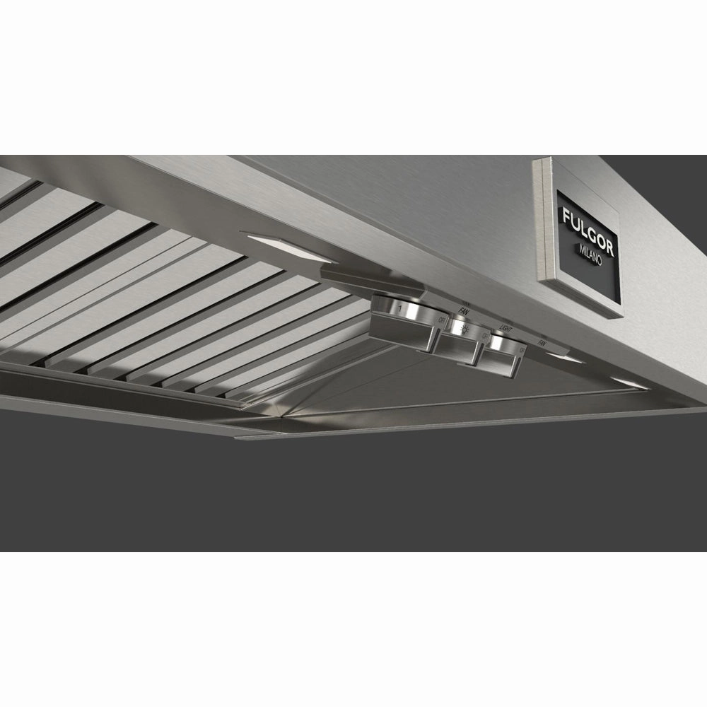 Fulgor Milano 36 in. 1000 CFM Professional Under Cabinet Range Hood with Knob Control in Stainless Steel (F6PH36DS1)