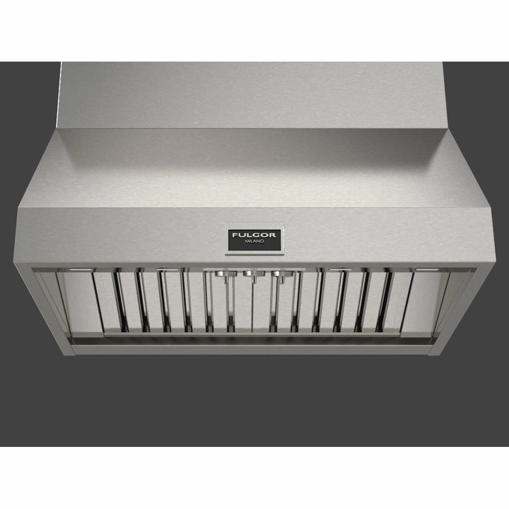 Fulgor Milano 36 in. 1000 CFM Professional Under Cabinet Range Hood with Knob Control in Stainless Steel (F6PH36DS1)