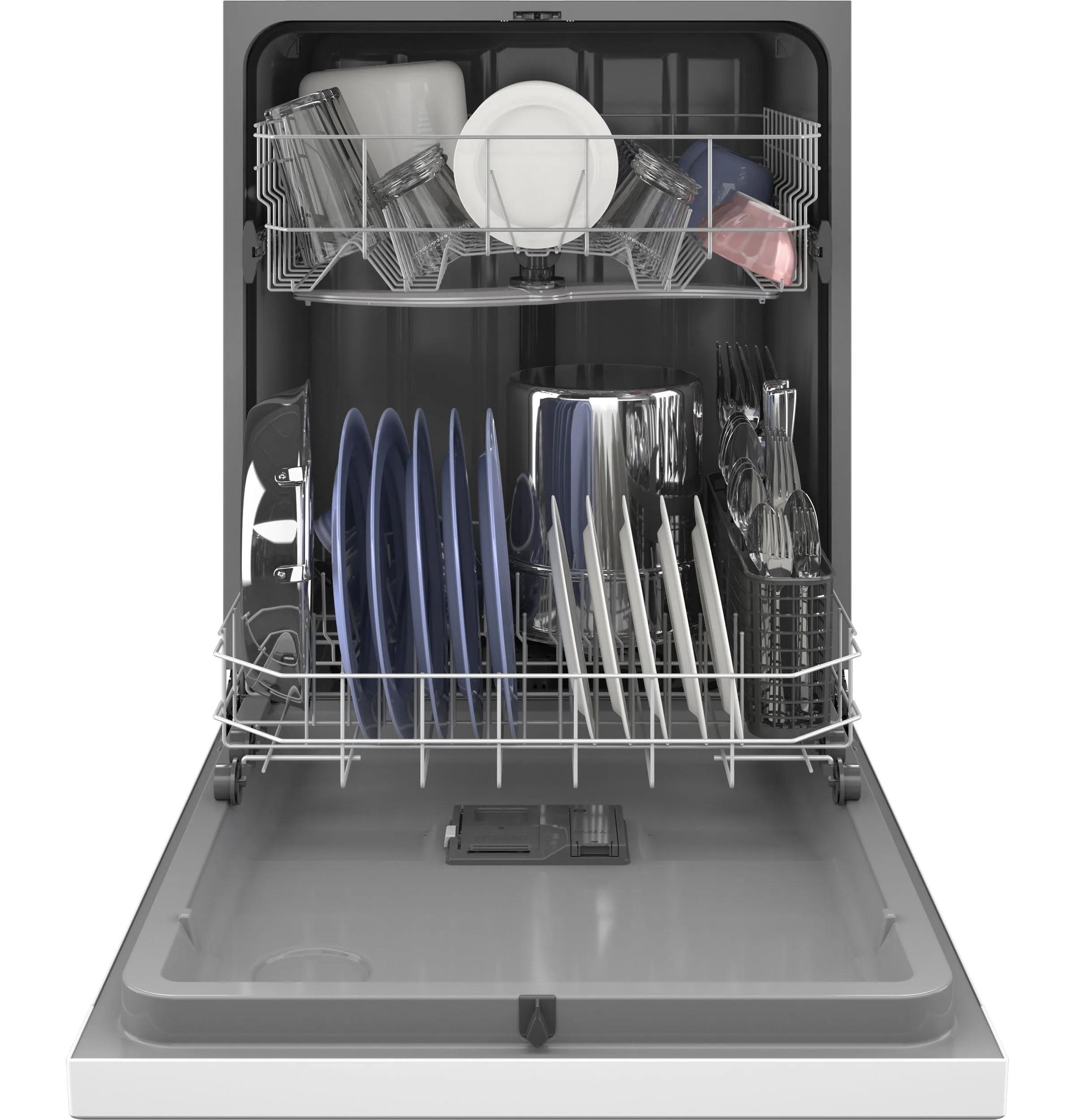 Ge Appliances GDF510PGRWW Ge Dishwasher With Front Controls