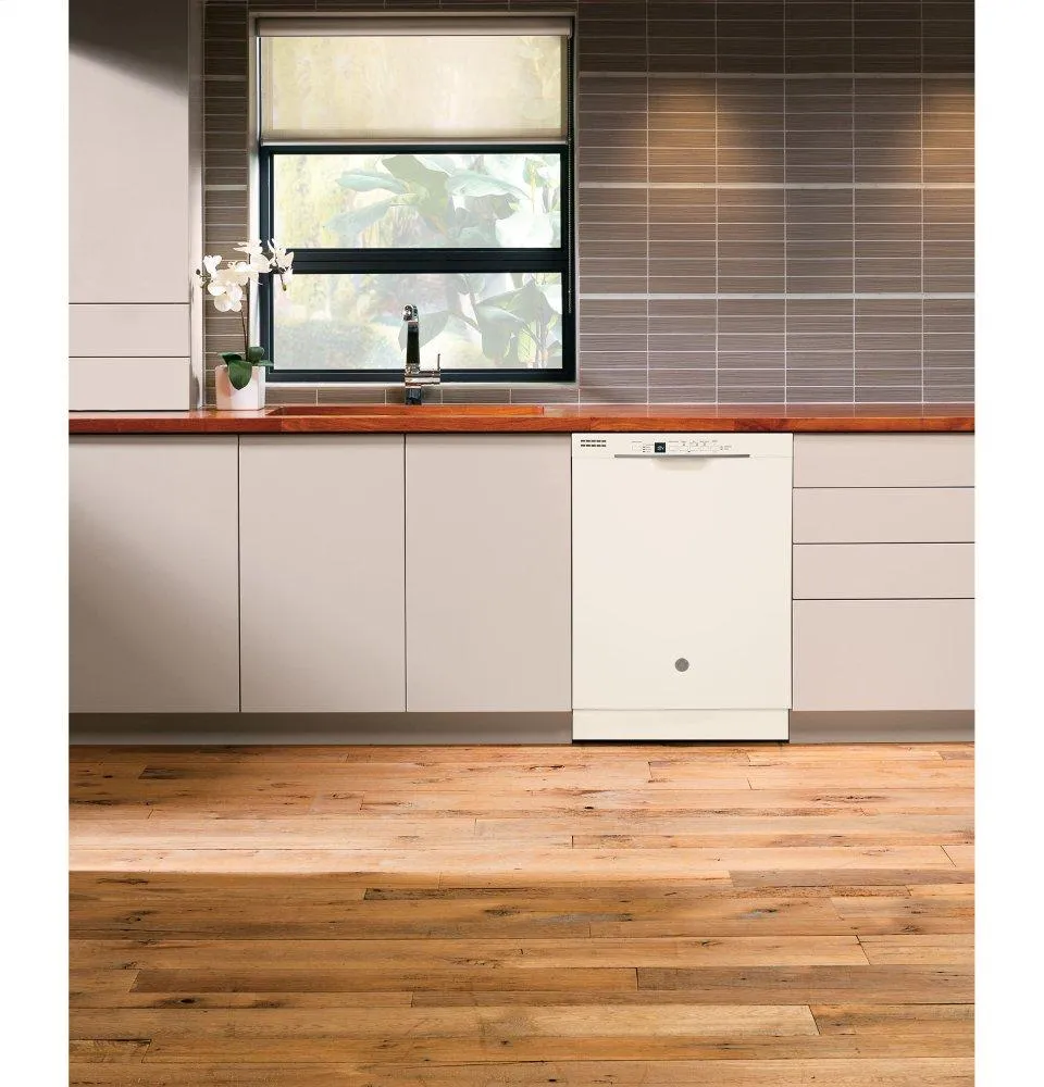 Ge Appliances GDF530PGMCC Ge Front Control With Plastic Interior Dishwasher With Sanitize Cycle & Dry Boost
