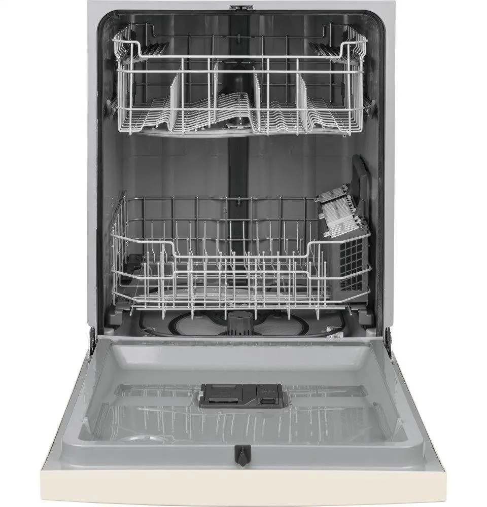 Ge Appliances GDF530PGMCC Ge Front Control With Plastic Interior Dishwasher With Sanitize Cycle & Dry Boost