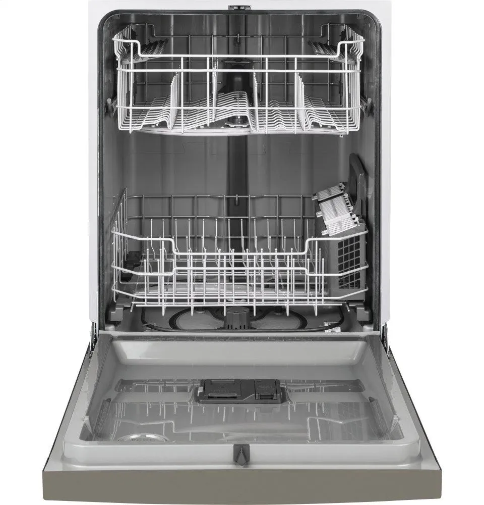 Ge Appliances GDF530PMMES Ge Front Control With Plastic Interior Dishwasher With Sanitize Cycle & Dry Boost