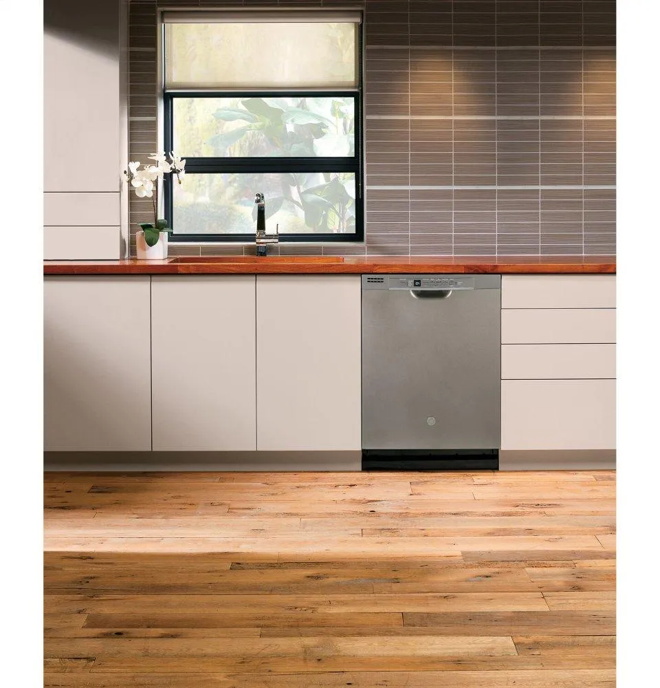 Ge Appliances GDF530PMMES Ge Front Control With Plastic Interior Dishwasher With Sanitize Cycle & Dry Boost