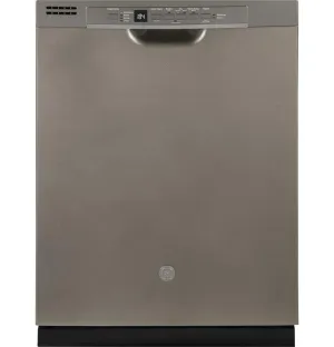 Ge Appliances GDF530PMMES Ge Front Control With Plastic Interior Dishwasher With Sanitize Cycle & Dry Boost