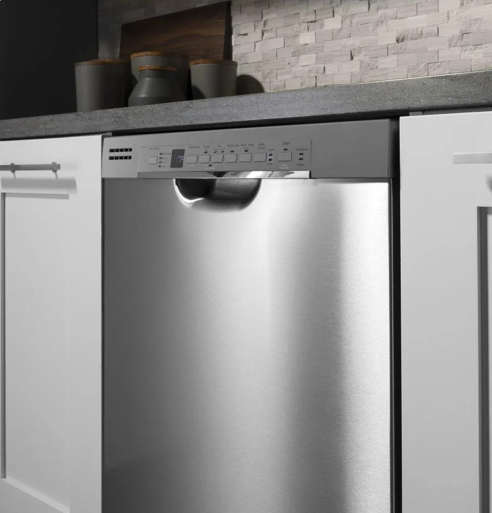 Ge Appliances GDF630PSMSS Ge Front Control With Plastic Interior Dishwasher With Sanitize Cycle & Dry Boost