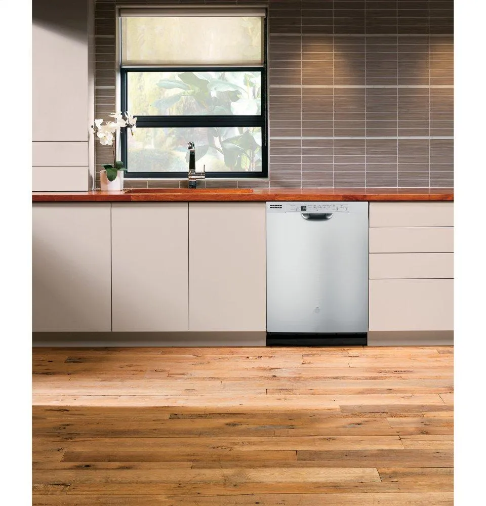 Ge Appliances GDF630PSMSS Ge Front Control With Plastic Interior Dishwasher With Sanitize Cycle & Dry Boost