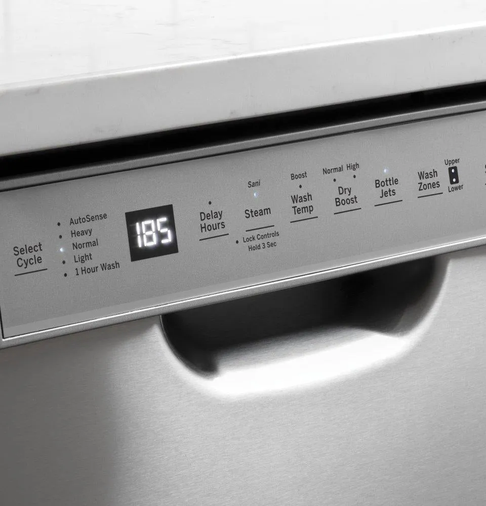 Ge Appliances GDF645SGNWW Ge Front Control With Stainless Steel Interior Dishwasher With Sanitize Cycle & Dry Boost