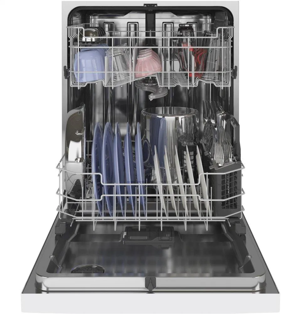 Ge Appliances GDF645SGNWW Ge Front Control With Stainless Steel Interior Dishwasher With Sanitize Cycle & Dry Boost