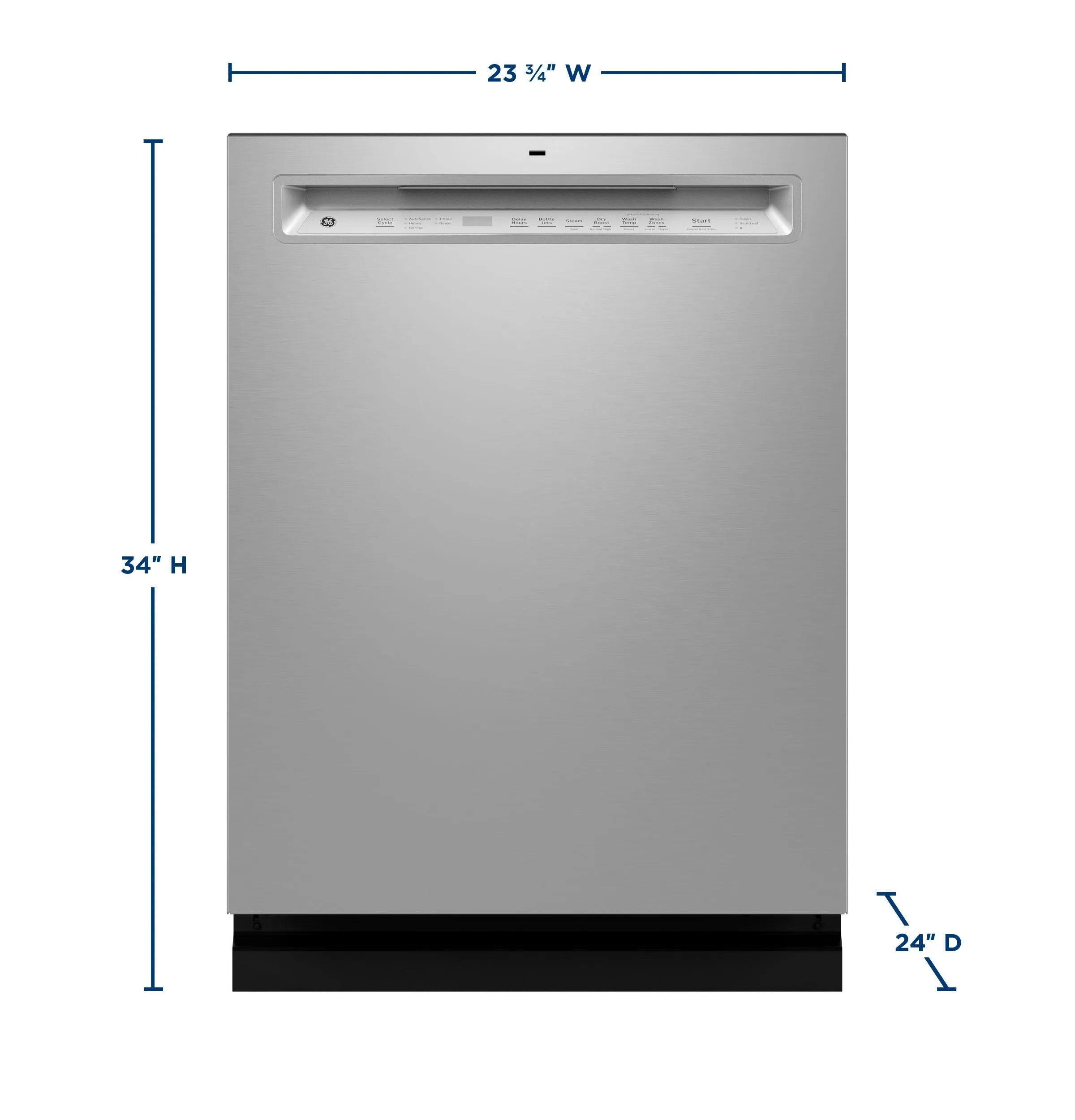 Ge Appliances GDF650SYVFS Ge Front Control With Stainless Steel Interior Dishwasher With Sanitize Cycle