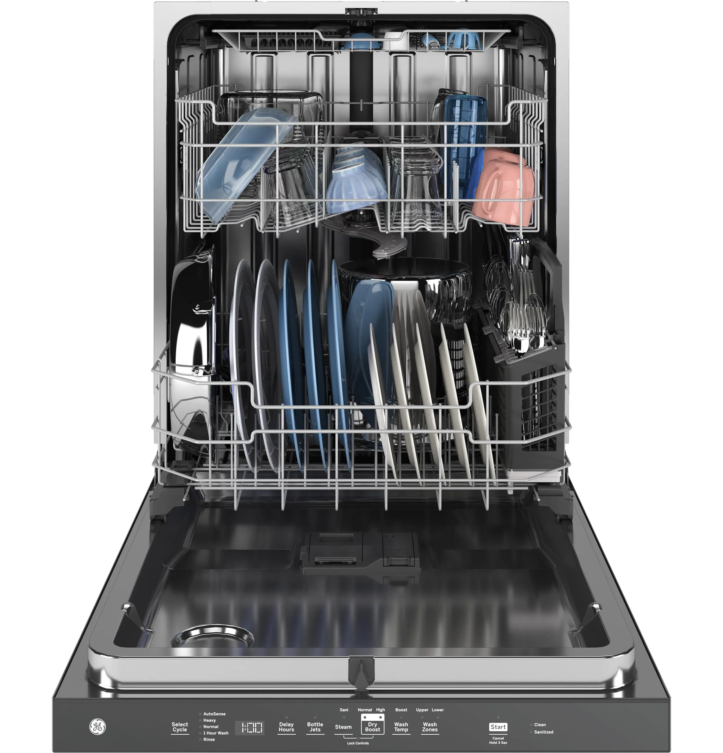 Ge Appliances GDP670SGVWW Ge Top Control With Stainless Steel Interior Dishwasher With Sanitize Cycle