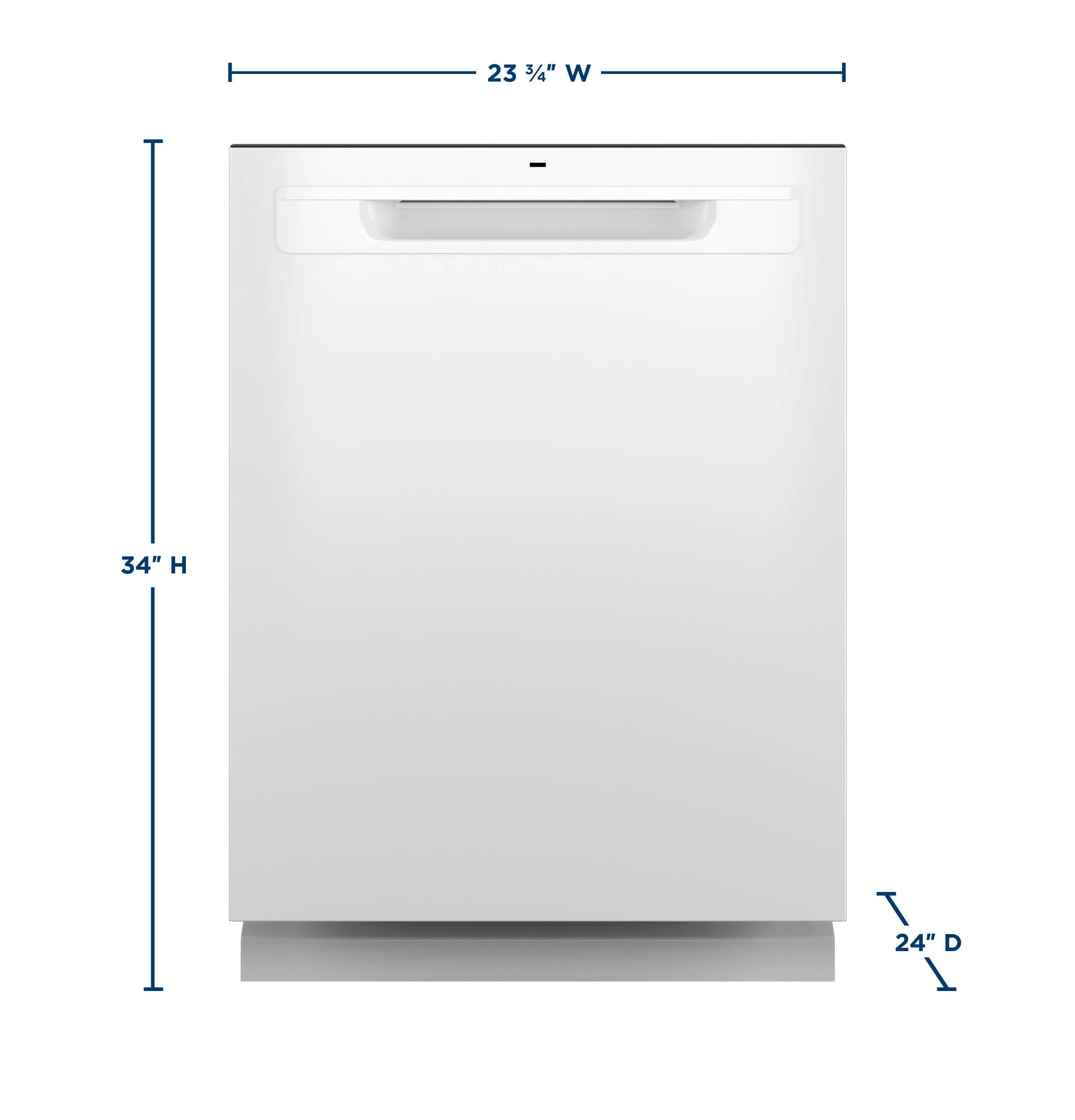 Ge Appliances GDP670SGVWW Ge Top Control With Stainless Steel Interior Dishwasher With Sanitize Cycle