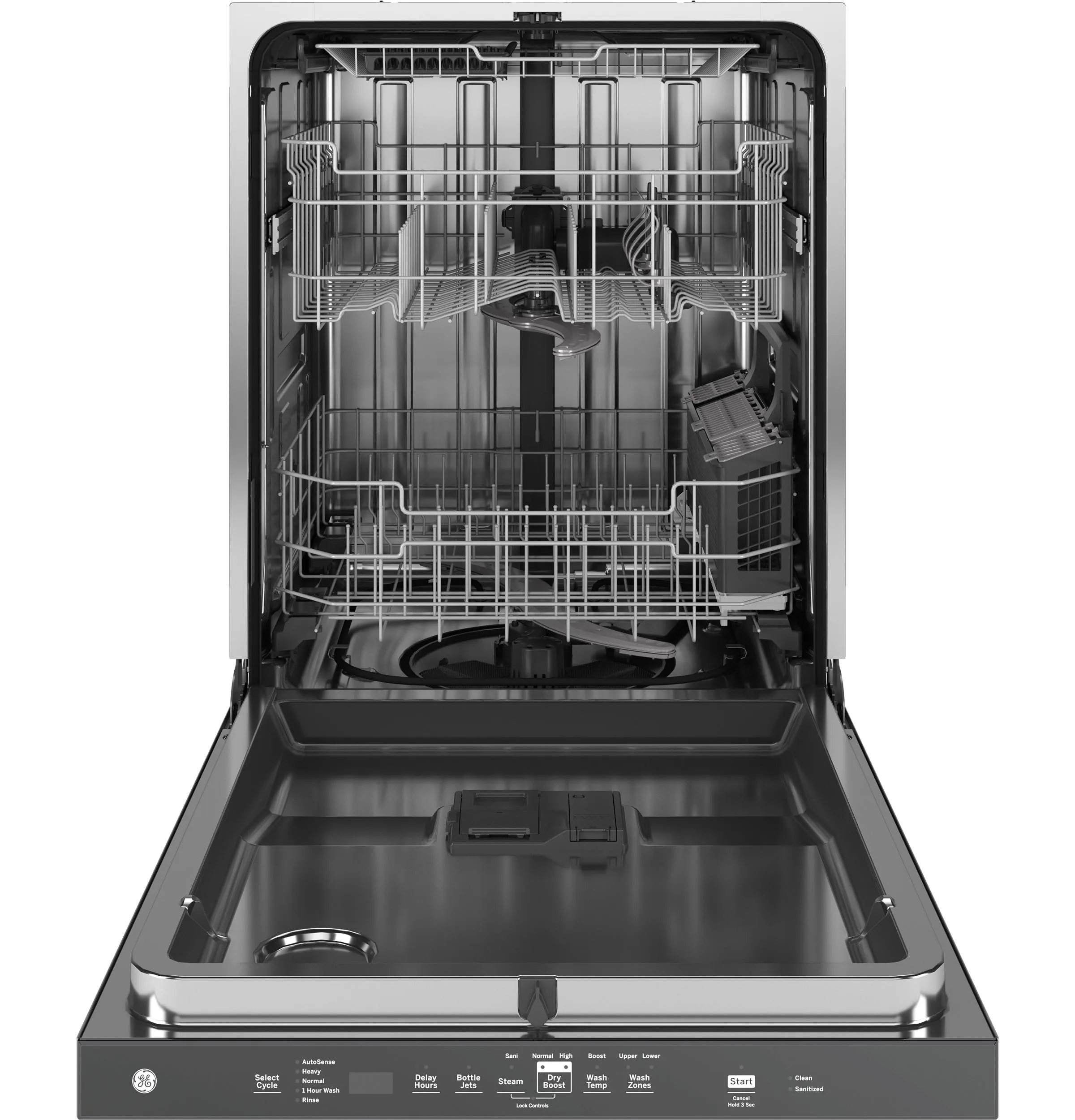 Ge Appliances GDP670SYVFS Ge Fingerprint Resistant Top Control With Stainless Steel Interior Dishwasher With Sanitize Cycle