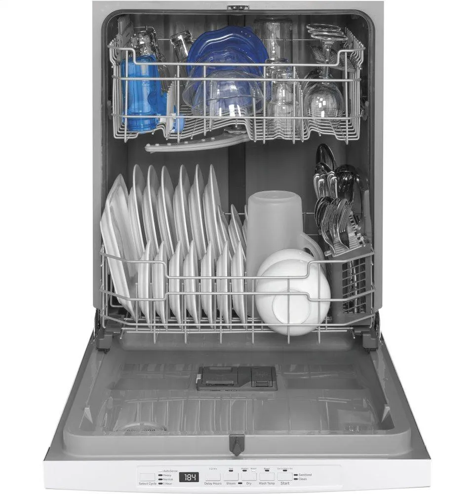 Ge Appliances GDT530PGPWW Ge Top Control With Plastic Interior Dishwasher With Sanitize Cycle & Dry Boost