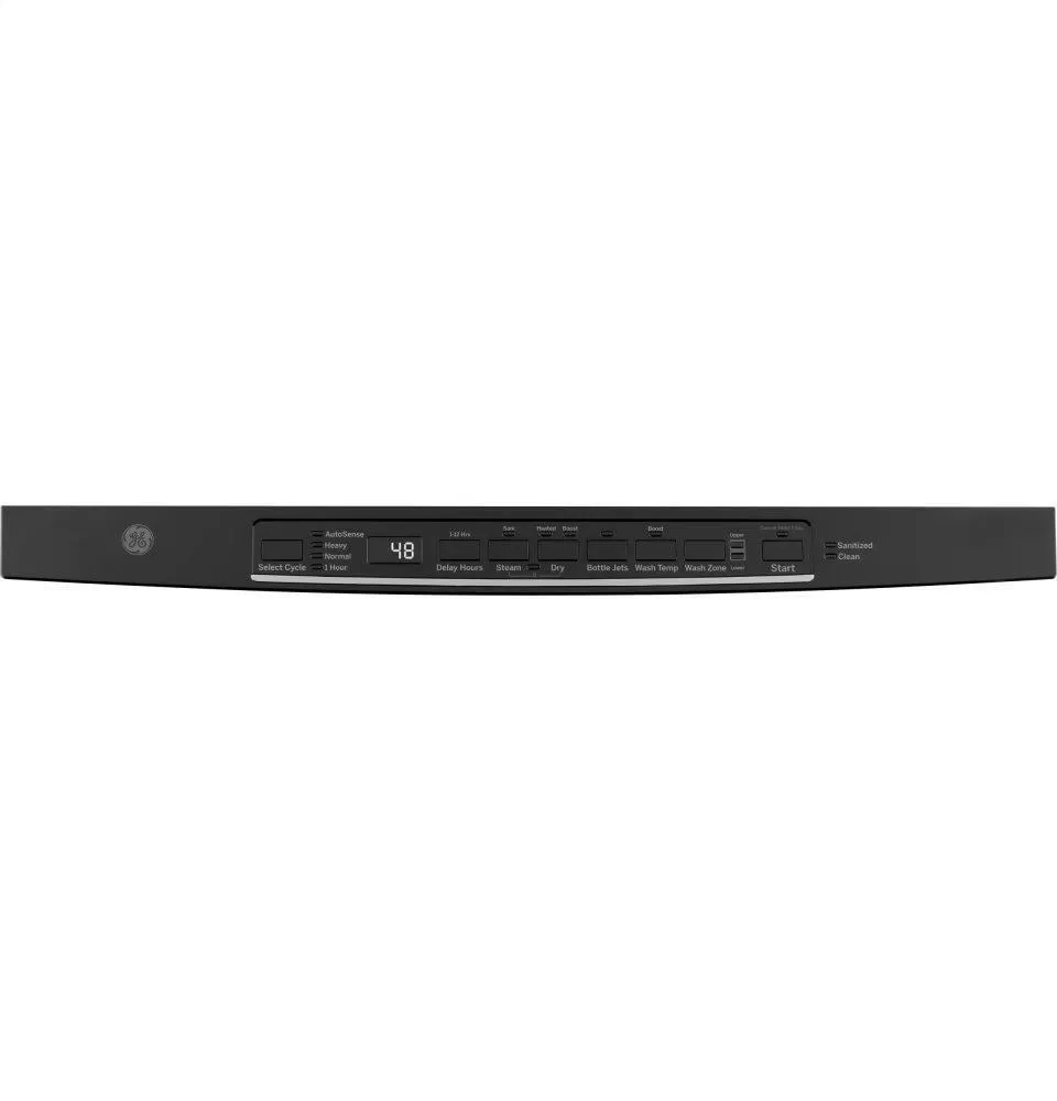 Ge Appliances GDT605PGMBB Ge Top Control With Plastic Interior Dishwasher With Sanitize Cycle & Dry Boost