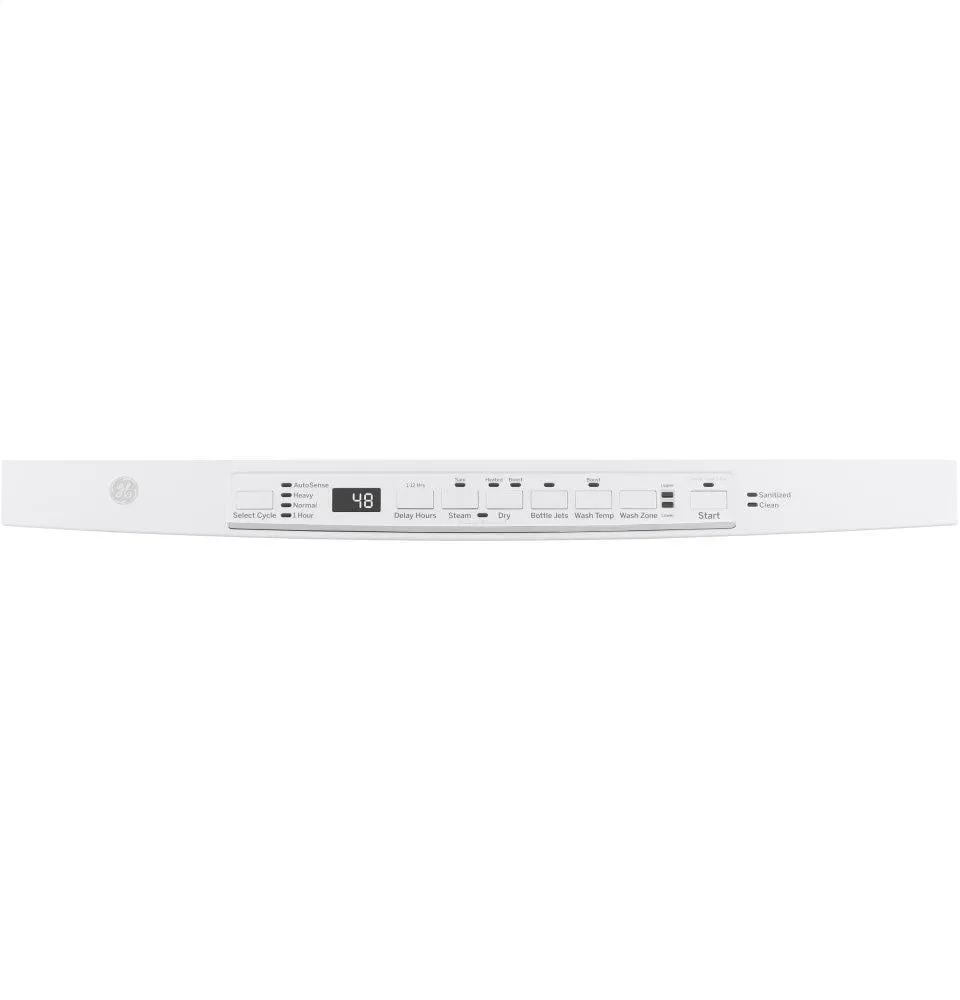 Ge Appliances GDT605PGMWW Ge Top Control With Plastic Interior Dishwasher With Sanitize Cycle & Dry Boost