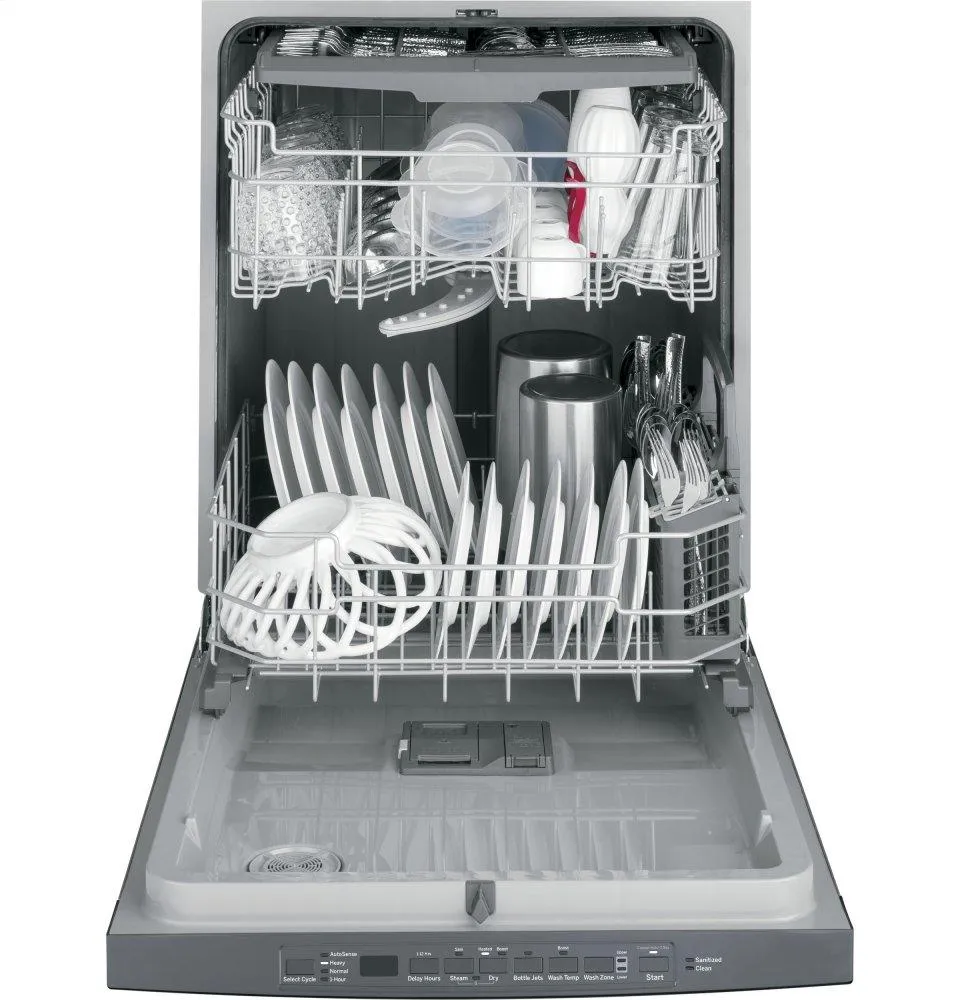 Ge Appliances GDT630PFMDS Ge Top Control With Plastic Interior Dishwasher With Sanitize Cycle & Dry Boost