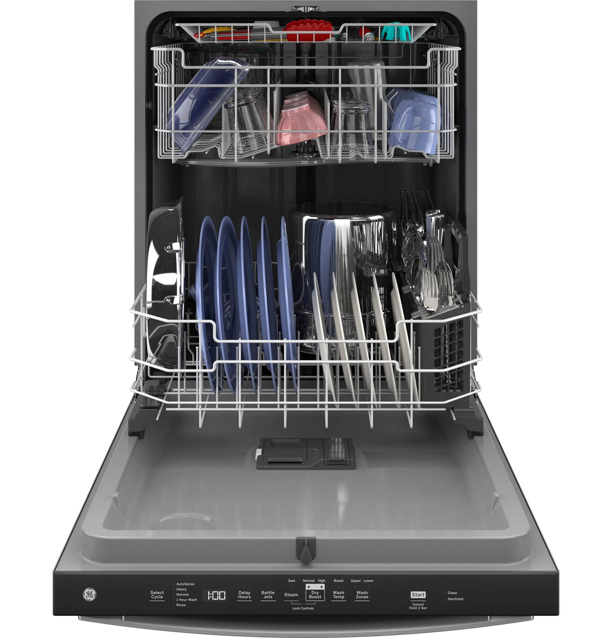 Ge Appliances GDT630PYRFS Ge Top Control With Plastic Interior Dishwasher With Sanitize Cycle & Dry Boost