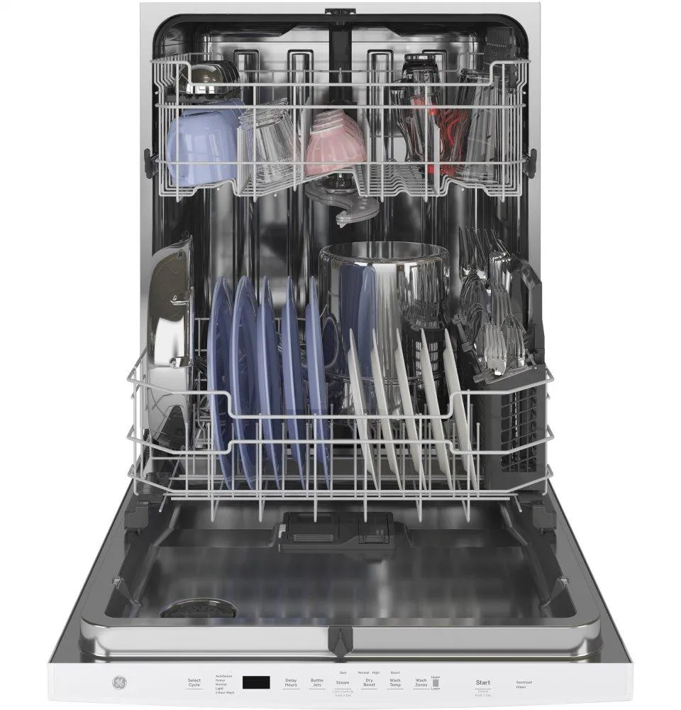 Ge Appliances GDT645SGNWW Ge Top Control With Stainless Steel Interior Dishwasher With Sanitize Cycle & Dry Boost With Fan Assist