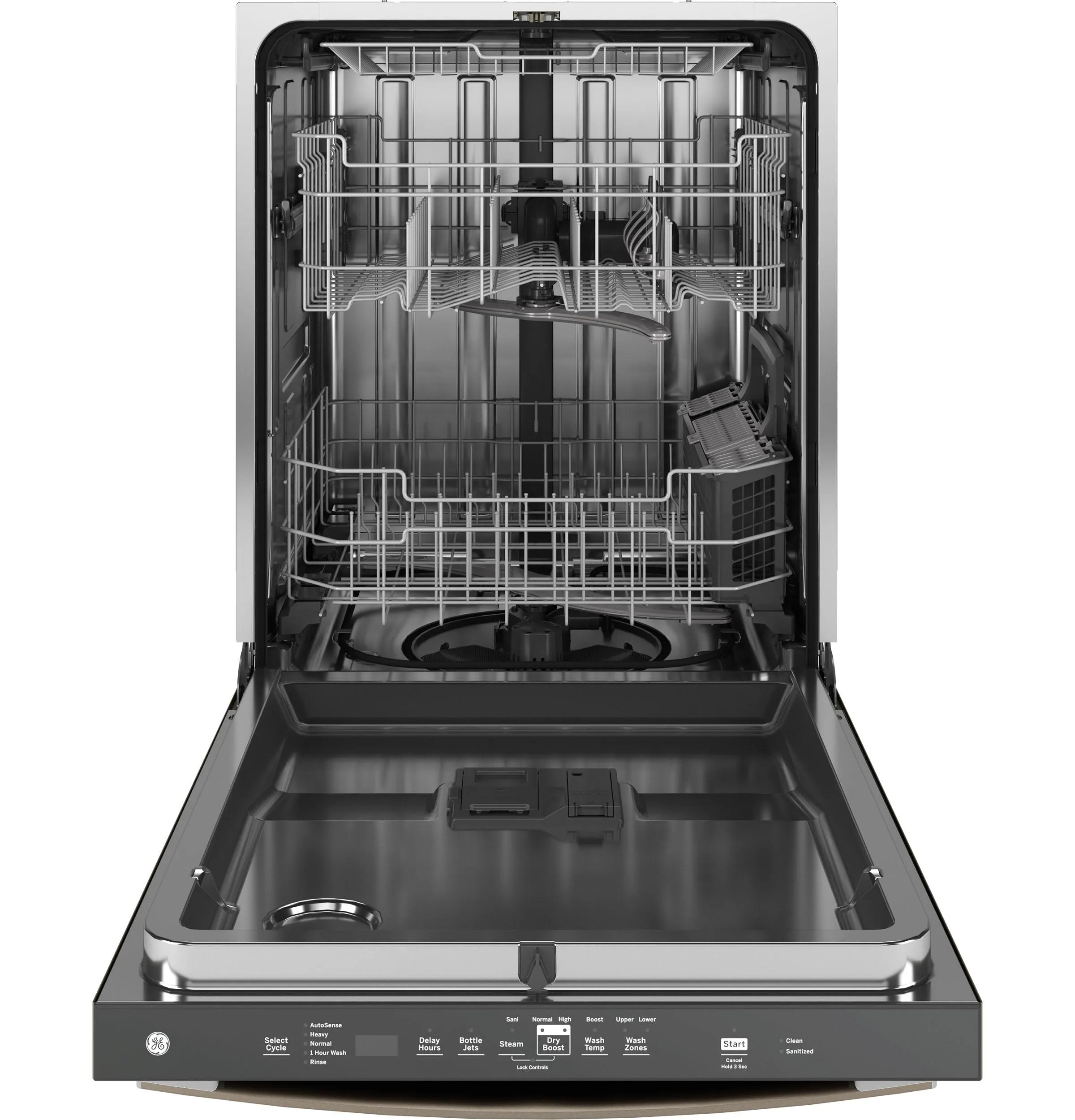 Ge Appliances GDT650SMVES Ge Fingerprint Resistant Top Control With Stainless Steel Interior Dishwasher With Sanitize Cycle
