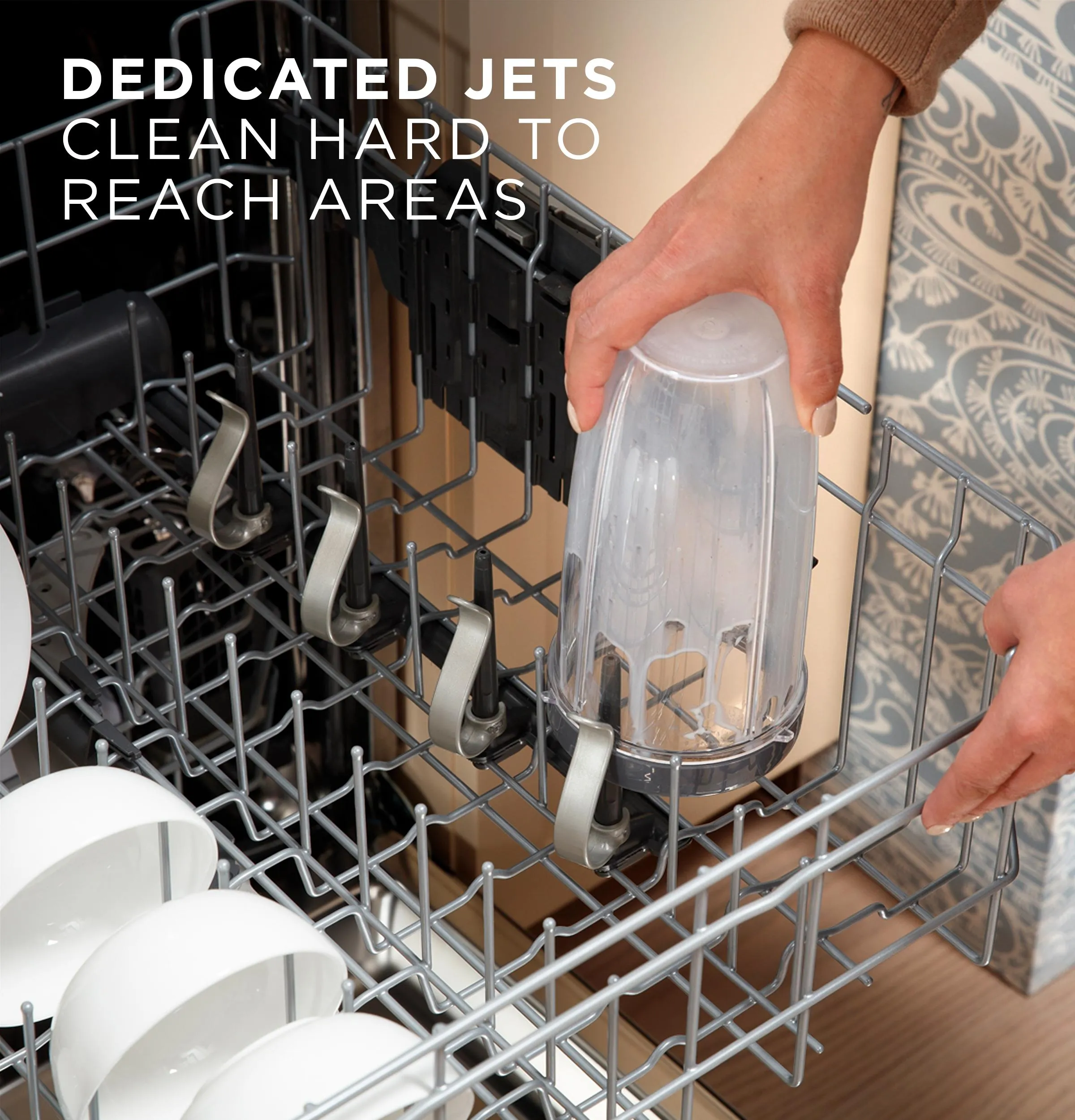 Ge Appliances GDT650SMVES Ge Fingerprint Resistant Top Control With Stainless Steel Interior Dishwasher With Sanitize Cycle