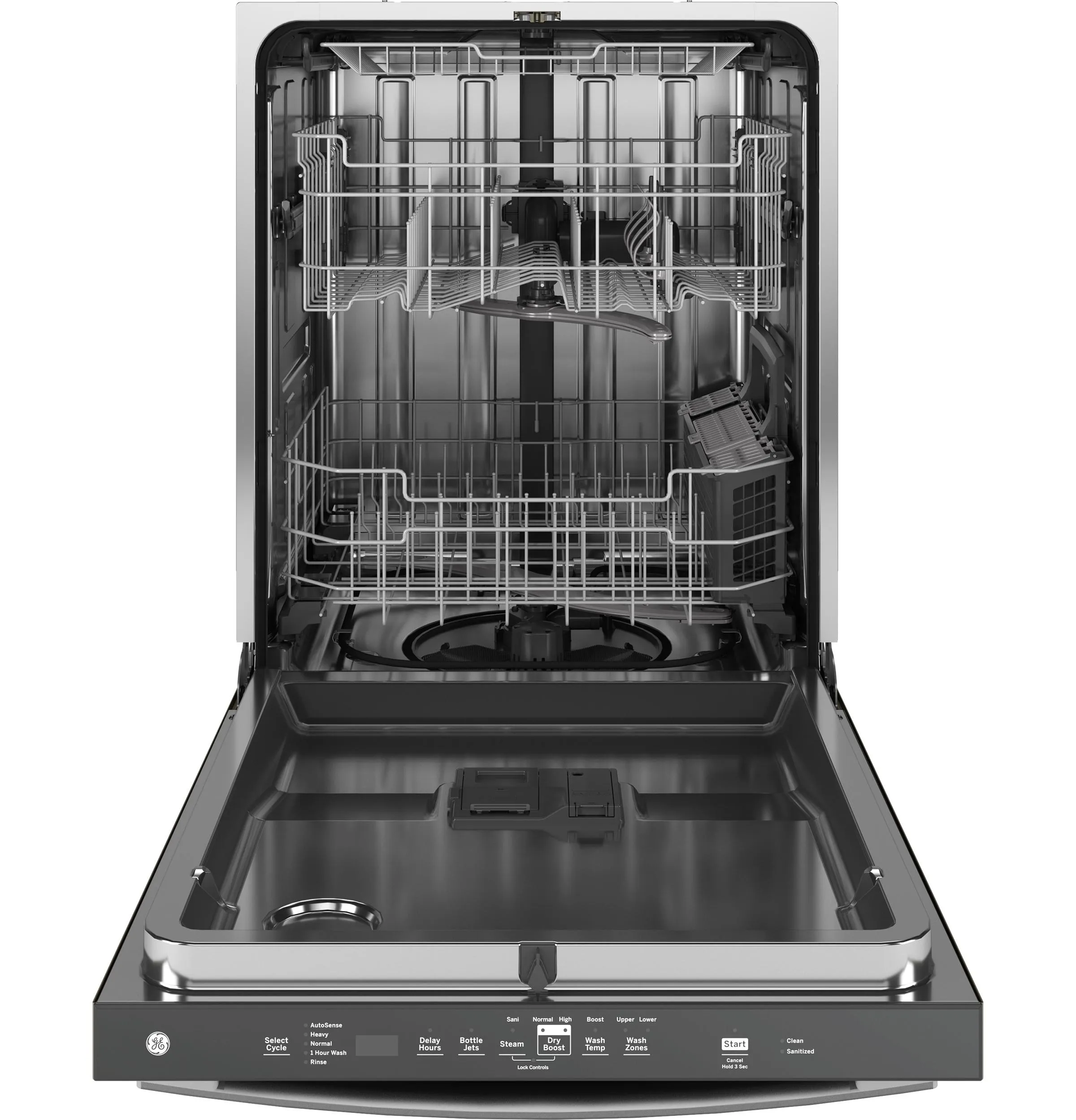 Ge Appliances GDT650SYVFS Ge Fingerprint Resistant Top Control With Stainless Steel Interior Dishwasher With Sanitize Cycle