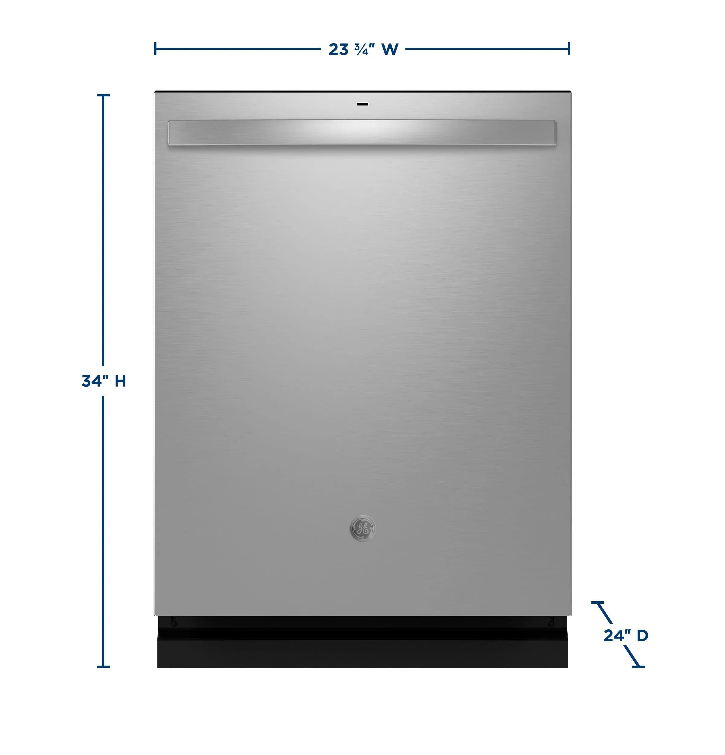Ge Appliances GDT650SYVFS Ge Fingerprint Resistant Top Control With Stainless Steel Interior Dishwasher With Sanitize Cycle